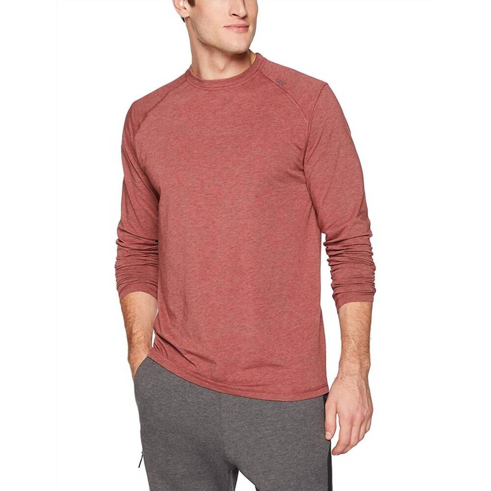 NEW TASC carrollton long sleeve top in earth red